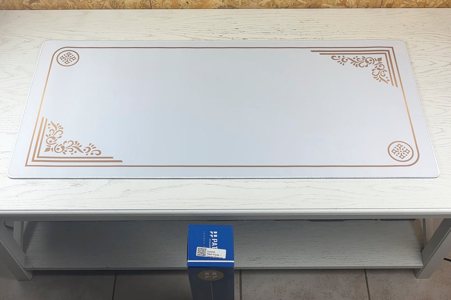 Lazurite Paint Frame Calcite Deskmat